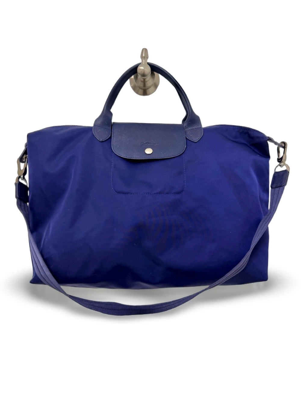 Longchamp Le Pliage Néo Large Travel Duffle Bag - Cobalt Blue Crossbody